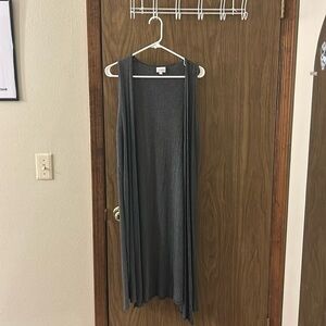 Lularoe joy long sleeveless cardigan vest